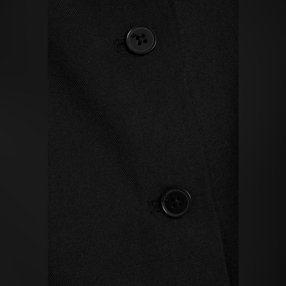 Loulou Studio Idon Dress Size L Black Wool Halter Mini Sheath Parisian Minimalis - Picture 3 of 10